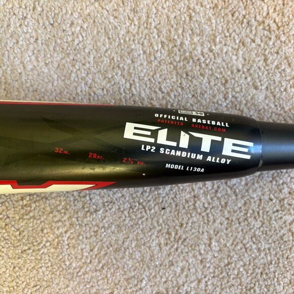 Axe Elite Baseball Bat Model L130A 32" 29oz Black Red 2 5/8 - Picture 3 of 8